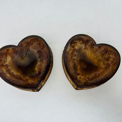 Sale Photo Thumbnail #103: BOYD CHOCOLATE SLAG HEART BOXES, 1980S
