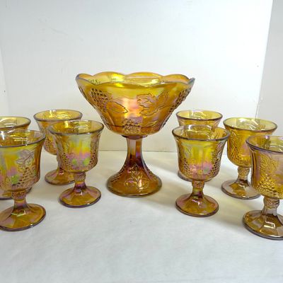 Sale Photo Thumbnail #265: INDIANA GLASS HARVEST GRAPE SET, 1970