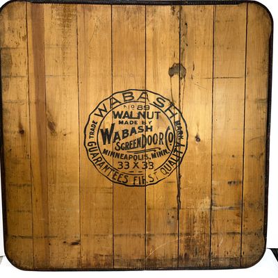 Sale Photo Thumbnail #455: WABASH STOVE BOARD, WOOD AND METAL