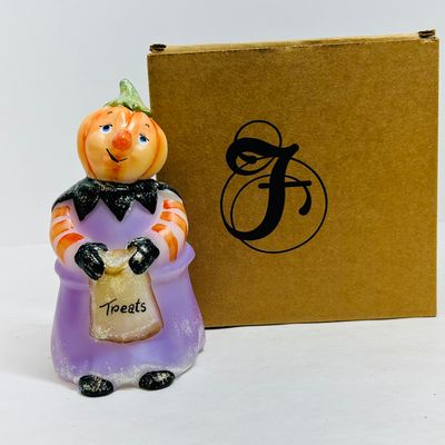 Sale Photo Thumbnail #181: FENTON GLASS HALLOWEEN PUMPKINHEAD, 2000S