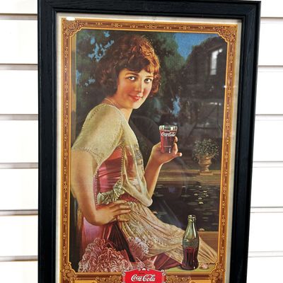 Sale Photo Thumbnail #325: COCA-COLA FRAMED REPRODUCTION PRINT, 1924