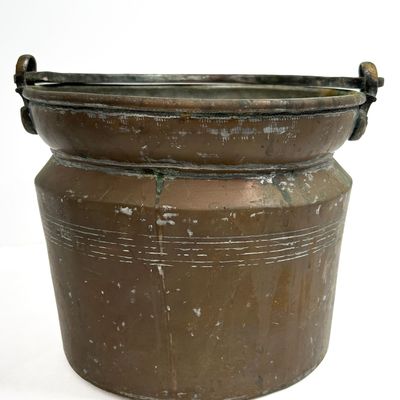 Sale Photo Thumbnail #460: COPPER AND IRON BUCKET, 19TH CENTURY