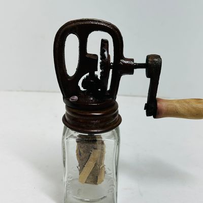 Sale Photo Thumbnail #226: DAZEY GLASS BUTTER CHURN