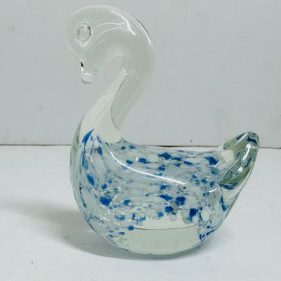 Sale Photo Thumbnail #68: HAND-BLOWN GLASS SWAN FIGURINE, 20TH CENTURY