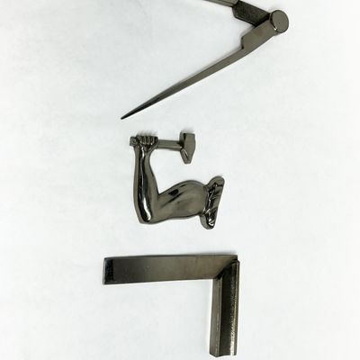 Sale Photo Thumbnail #444: MASONIC METAL WORKING TOOLS, MID-20TH CENTURY