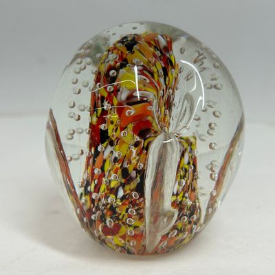 Sale Photo Thumbnail #535: BULLICANTE ART GLASS PAPERWEIGHT, MID-CENTURY