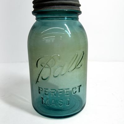 Sale Photo Thumbnail #556: BALL AND CANADIAN GLASS JARS, 1900-1930
