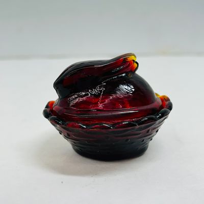 Sale Photo Thumbnail #98: ROSES CLOSET AMBERINA GLASS RABBIT