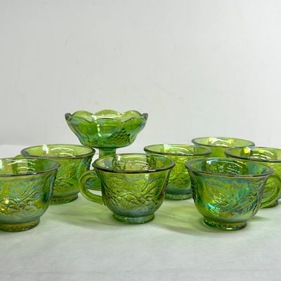 Sale Photo Thumbnail #268: INDIANA GLASS HARVEST GRAPE SET 1970S