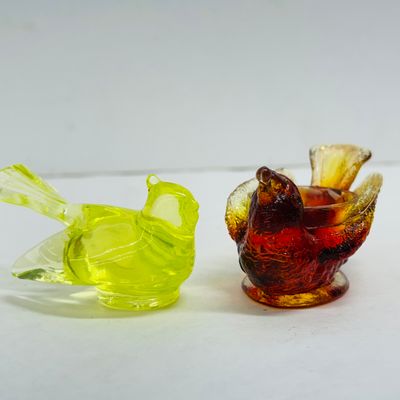 Sale Photo Thumbnail #95: DEGENHART GLASS BIRD FIGURINES, MID-20TH CENTURY