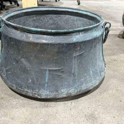 Sale Photo Thumbnail #475: COPPER CAULDRON, 19TH CENTURY