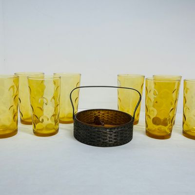 Sale Photo Thumbnail #157: HAZEL ATLAS ELDORADO AMBER GLASSWARE, CIRCA 1960