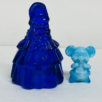 Sale Photo Thumbnail #16: BOYD BLUE GLASS FIGURINES, 1990