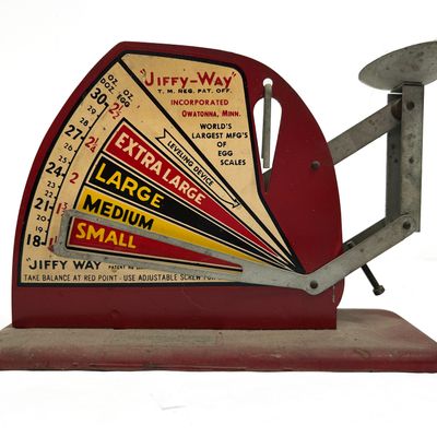 Sale Photo Thumbnail #400: Jiffy-Way Antique Mechanical Steel Egg Scale