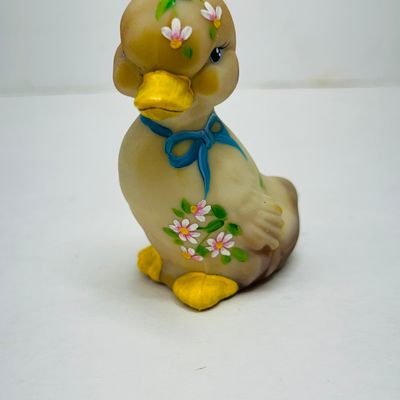 Sale Photo Thumbnail #198: FENTON SATIN GLASS DUCKLING, 2008