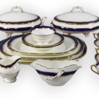 Sale Photo Thumbnail #65: 60+ Pieces of Coalport China (Spearpoint Pattern)
