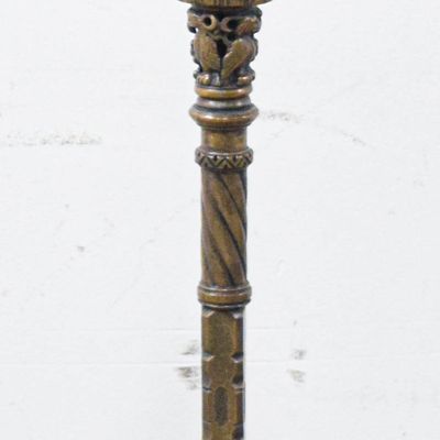 Sale Photo Thumbnail #276: Seger Studios Cast Metal Floor Lamp with Owl and Dolphin Decoration