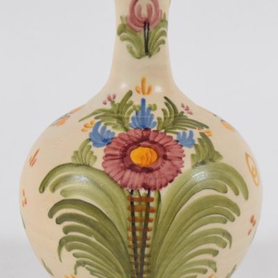 Sale Photo Thumbnail #73: Spanish Talavera Hand Painted Earthenware Bud Vase