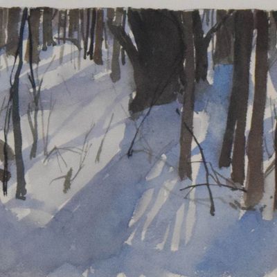 Sale Photo Thumbnail #99: Richard Segalman Watercolor Woods