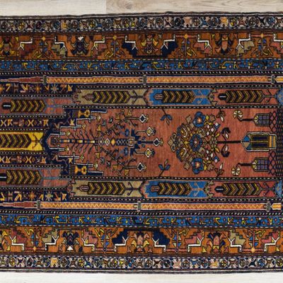 Sale Photo Thumbnail #311: Hand-knotted Persian Tribal Wool Prayer Rug 7 x 4'