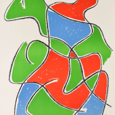 Sale Photo Thumbnail #244: Man Ray Lithograph Tre Figure, 1968