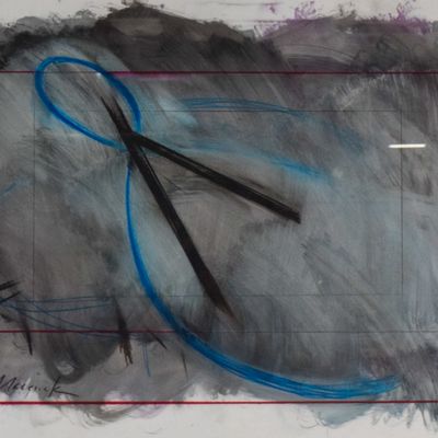 Sale Photo Thumbnail #237: Christopher Macsisak Mixed Media on Paper North Suite #11