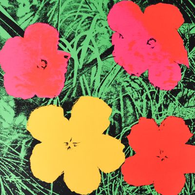 Sale Photo Thumbnail #249: After Andy Warhol Serigraph Flowers Nouvelles Images