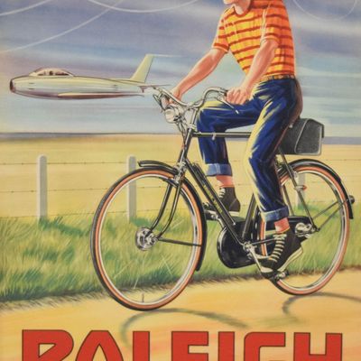 Sale Photo Thumbnail #272: Sir Joseph Causton & Sons Vintage Raleigh Bicycle Advertising Poster
