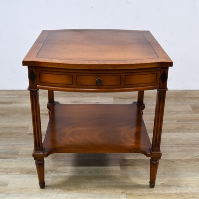 Sale Photo Thumbnail #123: Neoclassical Style Mahogany and Burl Veneer Accent Table