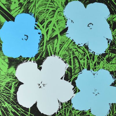 Sale Photo Thumbnail #250: After Andy Warhol Serigraph Flowers Nouvelles Images
