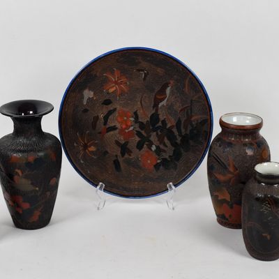 Sale Photo Thumbnail #293: 6 Pieces of Japanese Banko Barkware Ceramic Tableware