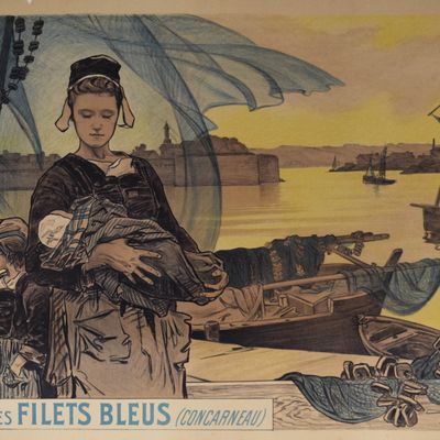 Sale Photo Thumbnail #271: Achille Granchi-Taylor Repro Poster Fete des Filets Bleus (Concarneau)