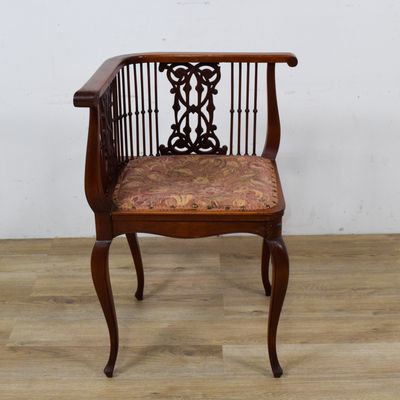 Sale Photo Thumbnail #355: Late 19th Century Mahogany Corner Chair