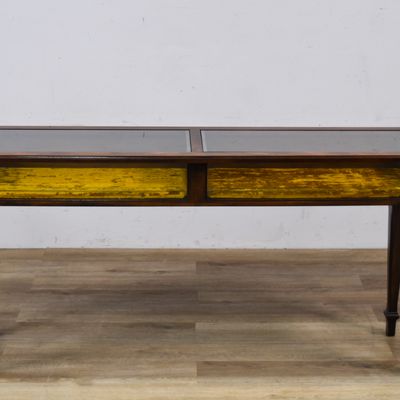 Sale Photo Thumbnail #125: Neoclassical Style Hardwood Display Console Table with Velvet Lining