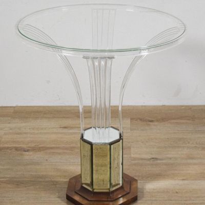 Sale Photo Thumbnail #368: Attributed to Grosfeld House Acrylic & Glass Table