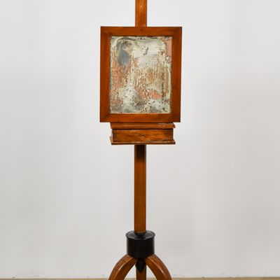 Sale Photo Thumbnail #366: Vintage Hardwood Floor Standing Shaving Stand