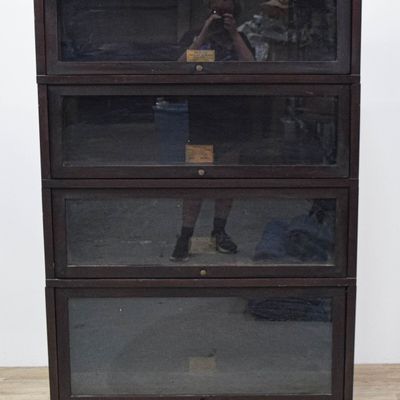 Sale Photo Thumbnail #340: Globe-Wernicke Four-Tier Sectional Barrister Bookcase