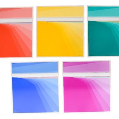 Sale Photo Thumbnail #262: Soren Edsberg Set of Five Color Serigraphs The Course of Life