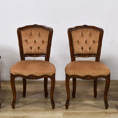 Sale Photo Thumbnail #106: Set of 4 French Rococo Style Dining Chairs