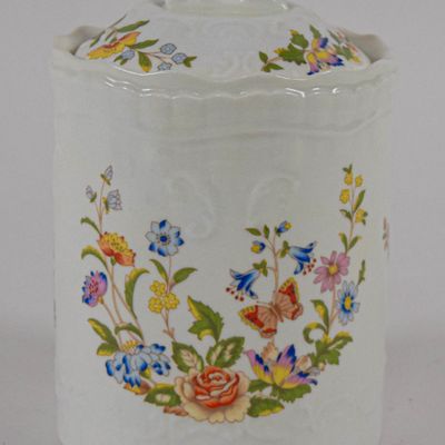 Sale Photo Thumbnail #69: Aynsley Cottage Garden Porcelain Covered Jar
