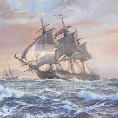 Sale Photo Thumbnail #181: Roy Cross, Constitution, Limited Edition Maritime Print