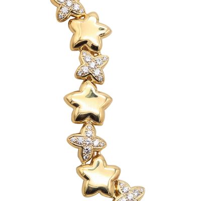 VAN CLEEF & ARPELS Alhambra Brooch In 18Kt Gold With 2.16 Cwt VVS Diamonds