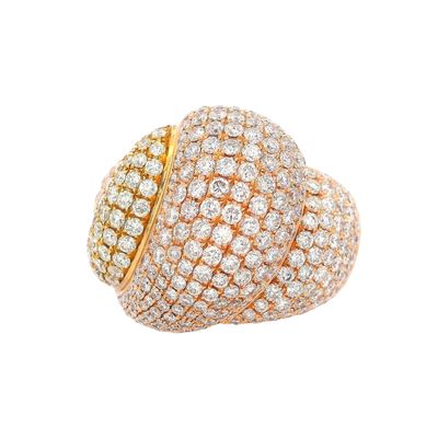 18K Yellow Gold Ring with 5.31 CTW in Diamonds