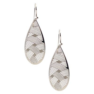 Ferragamo 18K White Gold Drop Earrings with 0.60 CTW in Diamonds