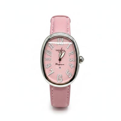 Grimoldi Stainless Steel Small Ladies Auto-Date w/Pink Dial C. 2000