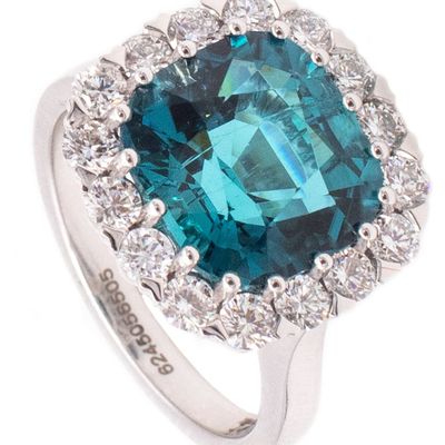 Orloff Ehrenskjold Cocktail Ring In 18Kt Gold With 6.80 Ctw in Tourmaline And Diamonds