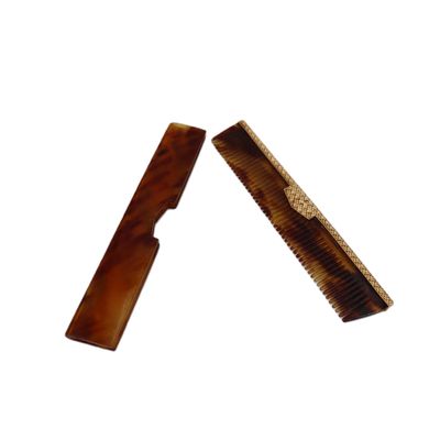 Antique 18K Gold & T shell Comb