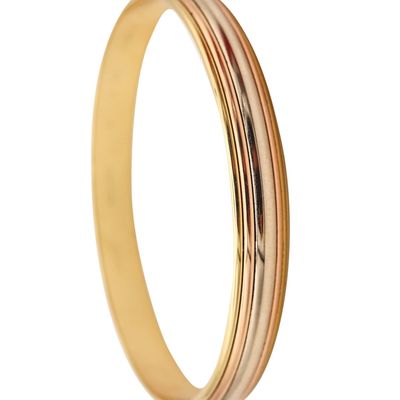 CARTIER Paris Trinity Cinétique Bangle Bracelet In Three Colors Of 18Kt Gold