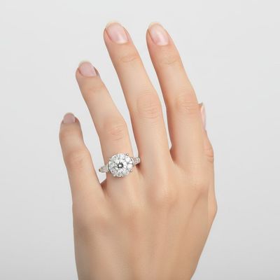Platinum Ring with 1.15 CTW in Diamonds