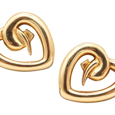 TIFFANY & CO. France By Paloma Picasso Clips-On Earrings In 18Kt Yellow Gold